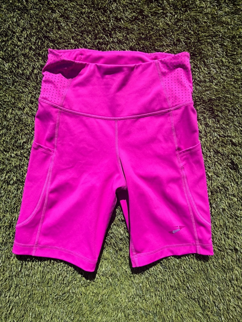 Brooks Running Women's High-Waist Hot Pink Performance Shorts 5”